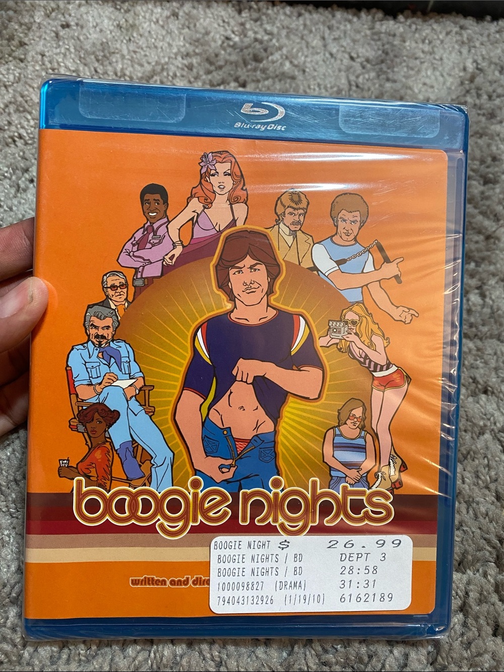 Brand new Boogie Nights Blu-ray — Orange Illustrated Cover